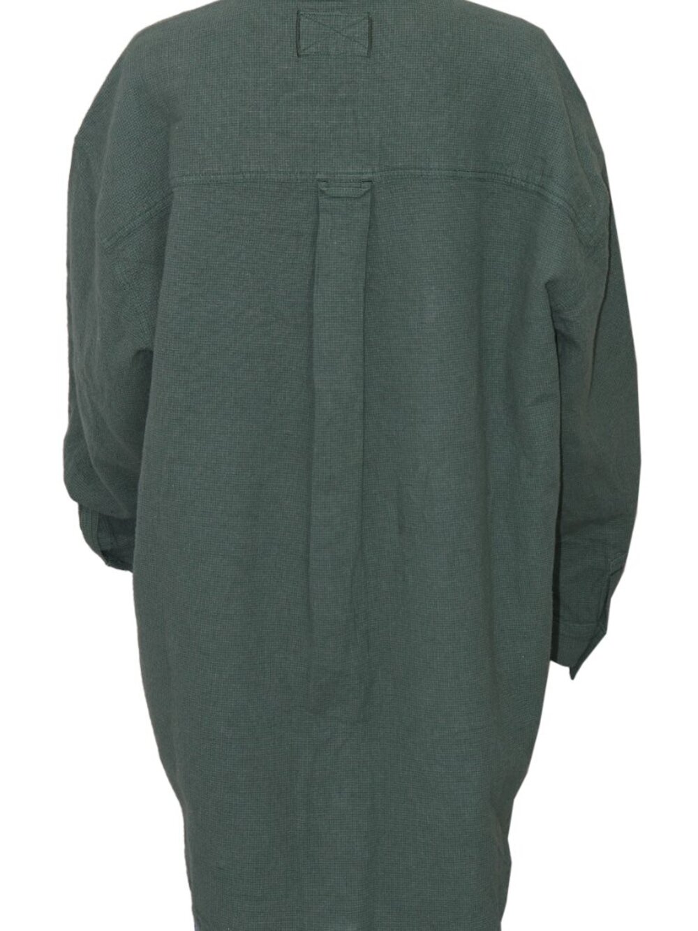 Free People We The Free Freddie Menswear Shirt Top Button Front Green L - Picture 7 of 9